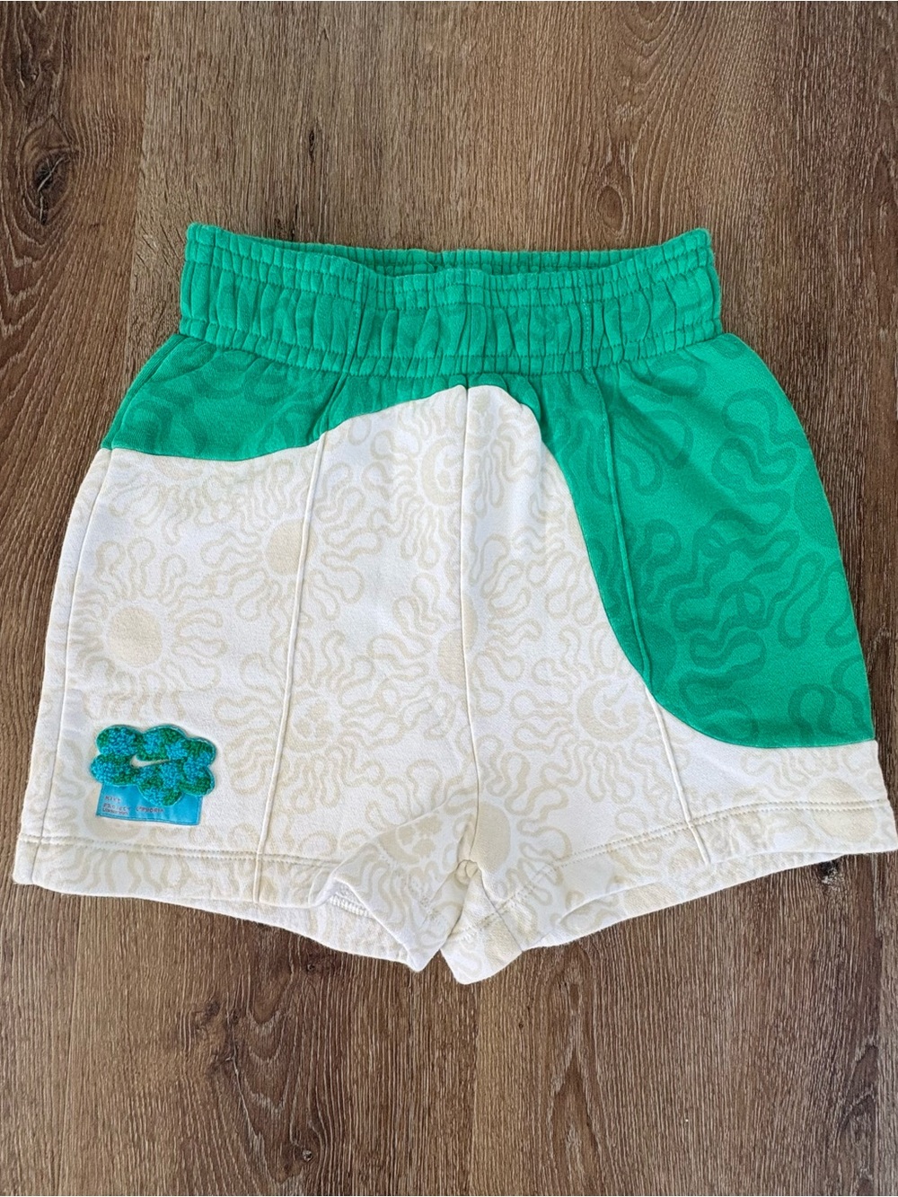 NWOT Nike Sportswear Project Uphoria Fleece Shorts in Clover & White Clash| 90’s